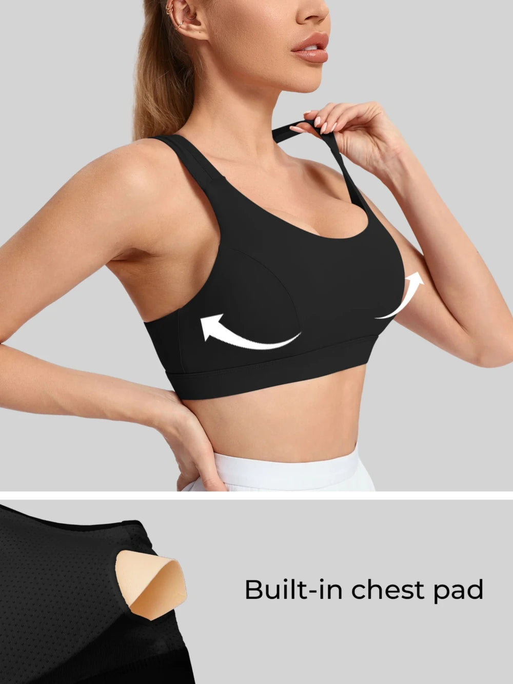Breathable Nylon Yoga Sports Bra