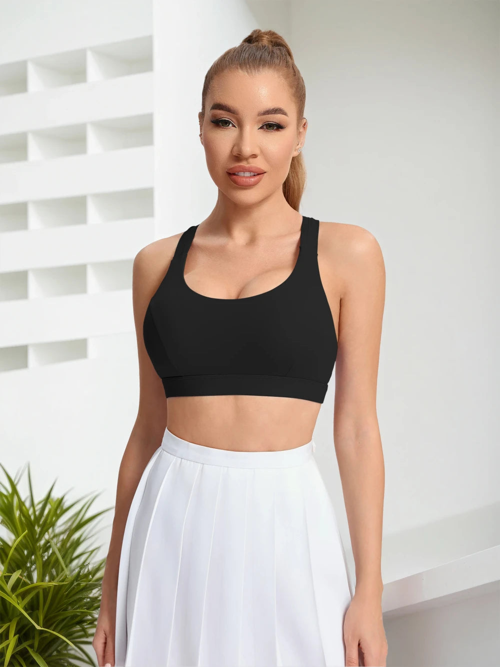 Breathable Nylon Yoga Sports Bra