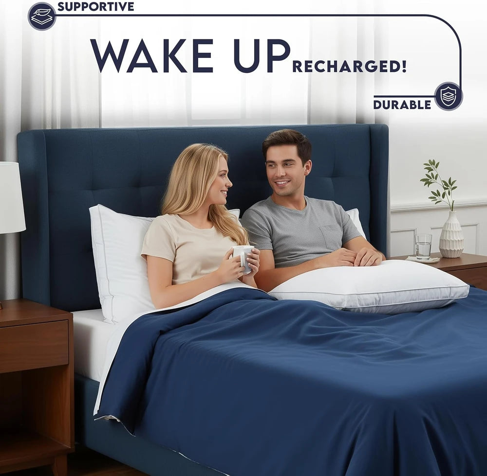Utopia Bedding Gusseted Bed Pillows
